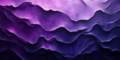 Purple abstract waves create a dramatic depth and fluidity in a textured background with varying shades photo