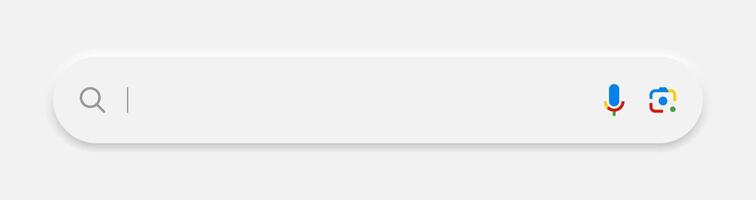 Neumorphism Search Bar Internet User Interface Illustration vector