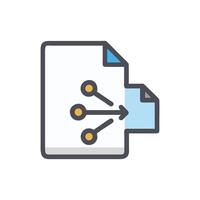 Simple File Sharing Icon for Digital Use vector