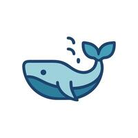 Dynamic Whale Illustration for Ocean Themes vector