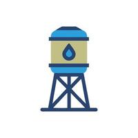 Stylish Water Tank Icon for Resource Management vector