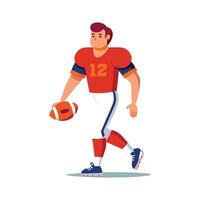 Dynamic Football Player Walking with Ball Icon vector
