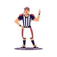 Focused Player Engaging with Referee Icon vector