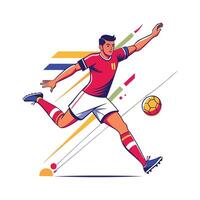 Dynamic Player Attempting LongRange Shot vector