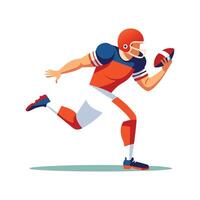 Football Player Blocking Shot as Defender Icon. vector