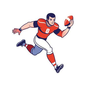 Dynamic Player Blocking Shot with Body Icon vector