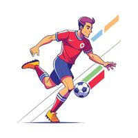 Player Deflecting Cross with Precision vector