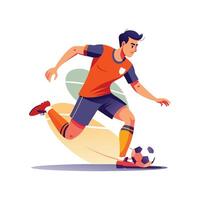 Skillful Nutmeg Execution by Football Player vector
