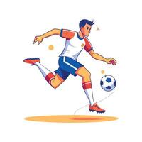 Football Player Skillful Backheel Pass Technique vector