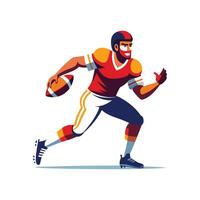 Football Player Quick No Look Pass Move vector