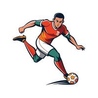 Football Player Quick Slide Tackle Technique vector
