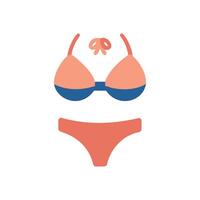 Elegant Bikini Icon Design for Summer vector