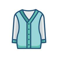 Modern Cardigan Icon Design vector