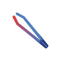 Modern Eyebrow Tweezers Icon Design vector