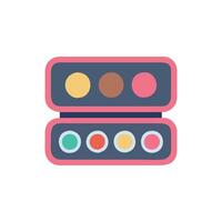 Modern Eyeshadow Palette Icon Design vector