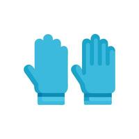 Elegant Gloves Flat Icon Design vector