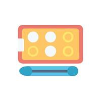 Vibrant Highlighter Palette Flat Icon vector