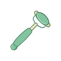 Premium Jade Roller Flat Icon Design vector