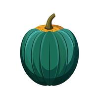Flat Icon of Acorn Squash with Distinct Ridges vector
