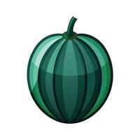 Stylish Acorn Squash with Ridges vector