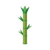 Flat Icon of Bamboo Shoots with Tall Thin Stems vector