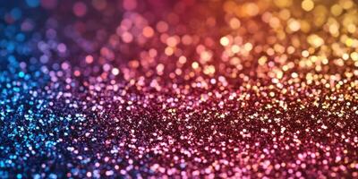 Sparkling glitter in vibrant colors creates a mesmerizing background for creative projects and crafts photo