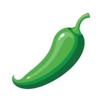 Unique Smooth Surface Jalapeno Pepper vector