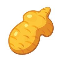 Artistic Mango Ginger Root with Knobby Surface vector