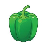 Elegant Crisp Fresh Texture Green Bell Pepper vector