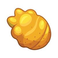 Stylish Mango Ginger Root with Knobby Surface vector