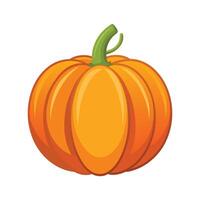 Artistic Pumpkin with Smooth Orange Surface vector