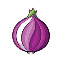 Elegant Shallot with Thin Skin Layers vector