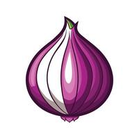 Artistic Shallot with Thin Skin Layers vector