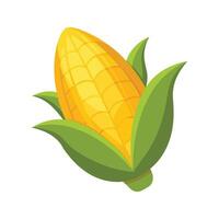 Art of Sweet Corn Kernel with Shiny Texture vector