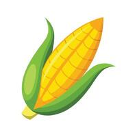 Stylish Sweet Corn Kernel with Shiny Texture. vector