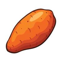 Elegant Yam with Rough Texture vector