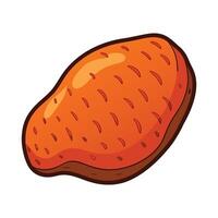 Artistic Yam with Rough Texture vector