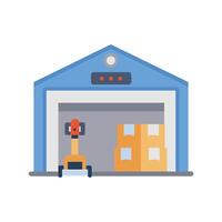 Advanced Warehouse Robot Design vector