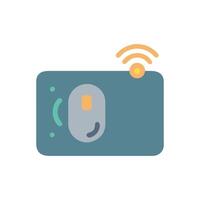 Wireless Charging Mouse Pad Icon Design vector