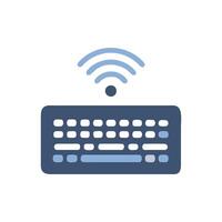 Modern Wireless Keyboard Design. vector
