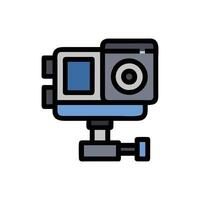 Versatile Action Camera Mount Concept vector