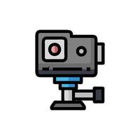 Dynamic Action Camera Mount Design vector