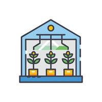 Dynamic Automated Greenhouse Illustration vector