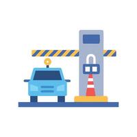 Efficient Automated Toll Booth Design vector