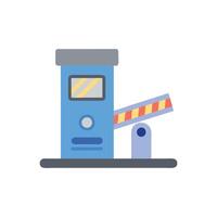 Creative Automated Toll Booth Graphic vector