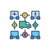 Advanced Autonomous Forklift Design vector