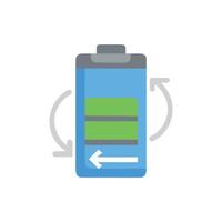 Efficient Backup Battery Concept vector