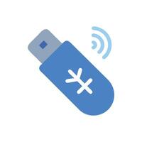 Dynamic Bluetooth Adapter Illustration vector