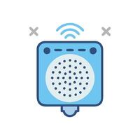 Dynamic Bluetooth Shower Speaker Concept vector