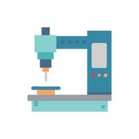 Advanced CNC Machine Concept vector